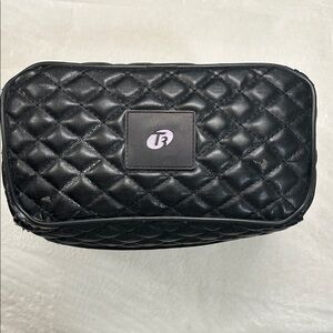 T3 Black Quilted Travel Pouch